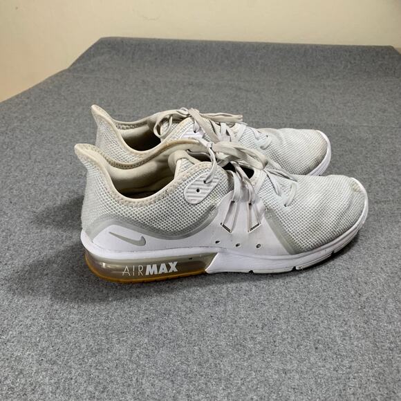 Nike Air Max Sequent 3 Womens Size 11 White Athletic Shoes - Picture 10 of 15